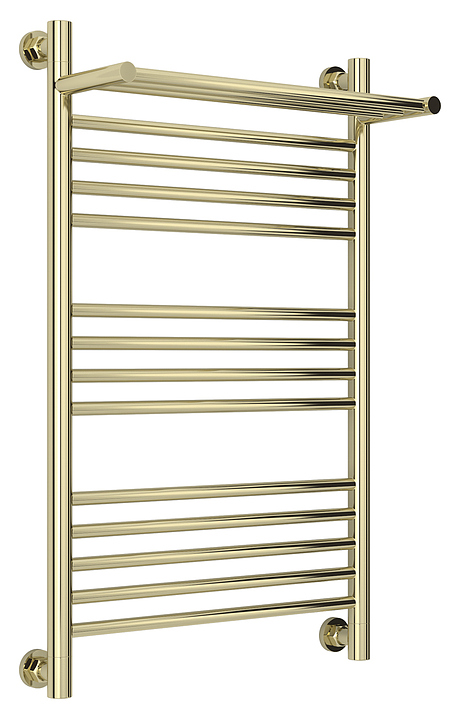 Полотенцесушитель водяной Сунержа Богема с полкой+ 80x50 см шампань