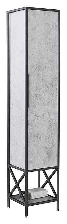 Шкаф-пенал Mixline Бруклин-38 38х190 см бетон лофт