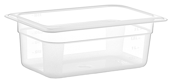 Гастроемкость Gastroplast GNPP-14100 GN 1/4-100 (265х162х100) 2 л полипропилен прозрачная