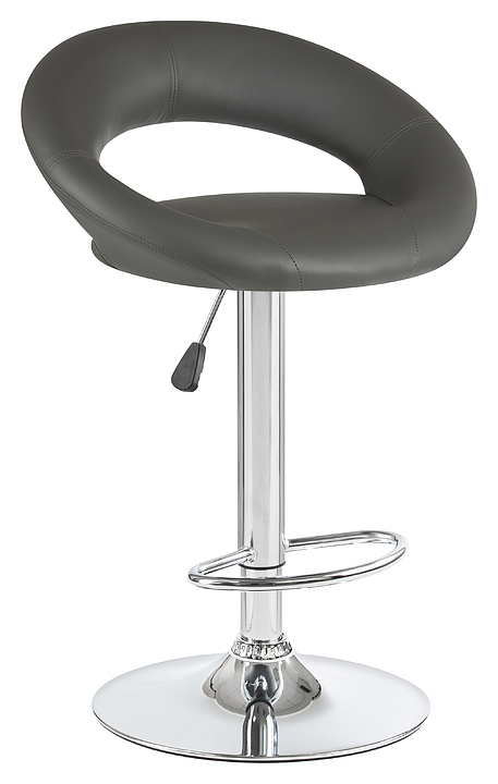 Стул барный DOBRIN 5001-LM MIRA (серый, хромированная сталь)