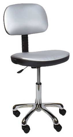 Стул мастера МЭДИСОН СЕНЬОР на хромированном пятилучье, серебро