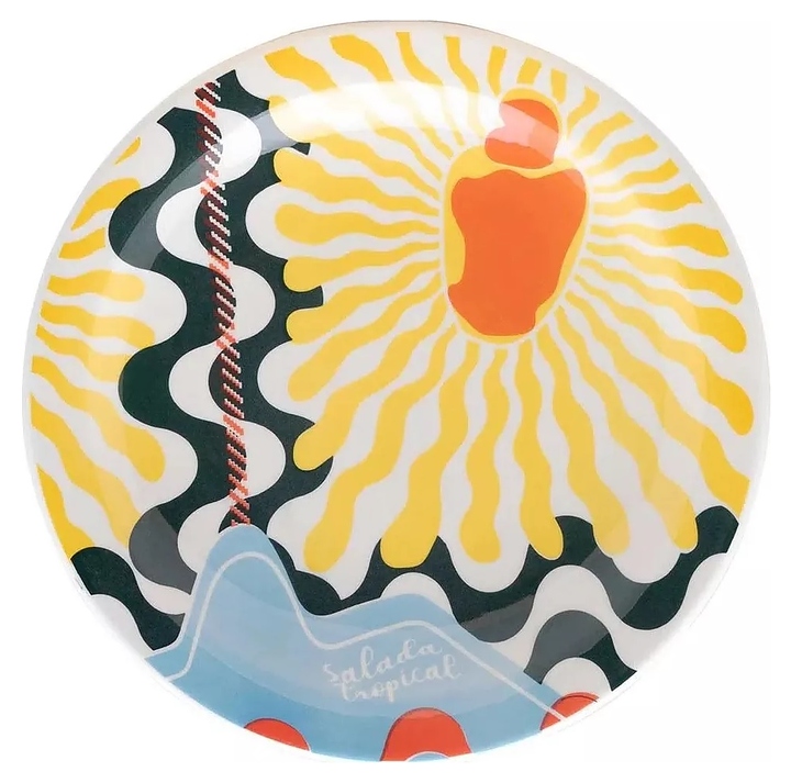 Тарелка мелкая Oxford FLOREAL Shape SALADA TROPICAL 126969 J084-6845 (26см)