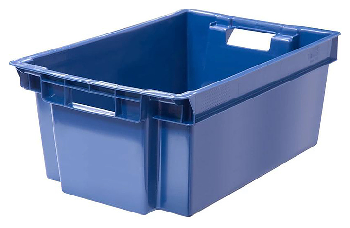 Ящик для овощей и фруктов ТАРА.РУ 125-2 600х400х250 мм синий