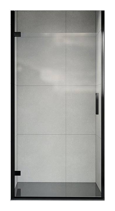 Дверь душевая Vincea Flex VDP-1F900CLB 90х200 см с прозрачным стеклом, распашная, черный