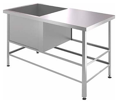 Ванна моечная CRYSPI ВМШЦ Э1П (L=1010, S=530, H=870, G=300)