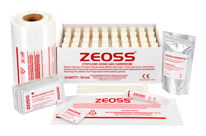 Комплект ZEOSS ZQ-11 (ампула с этиленоксидом, пакет, чип влажности, дозиметр, зажим) (Med Tip)