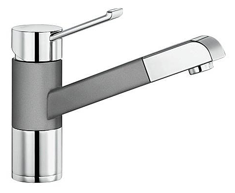 Смеситель Blanco Zenos-S Silgranit/хром