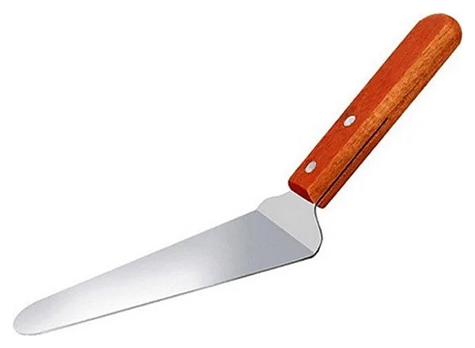 Лопатка для торта Restopit лк01 l=24,5 см с головкой 6х12 см (нерж. сталь) с деревянной рукояткой