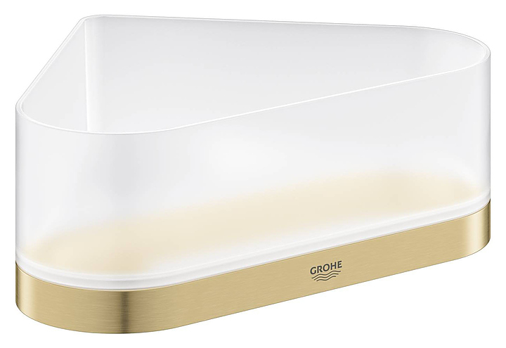 Полочка для душа угловая с держателем Grohe Selection 41038GN0 холодный рассвет матовый