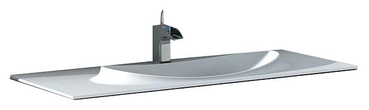 Раковина накладная Roca Laks 7327207000 100x45 см, литьевой мрамор