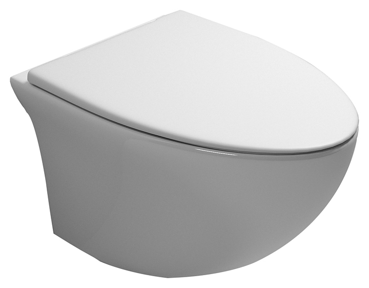 Унитаз подвесной Grossman GR-4456S сиденье с микролифтом, белый глянцевый