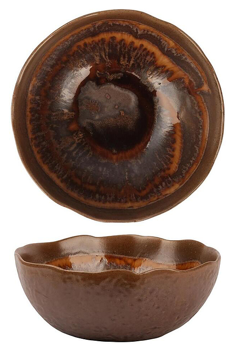 Салатник P.L. Proff Cuisine Dark Brown Frutti di Mare 81241224 18,5 см