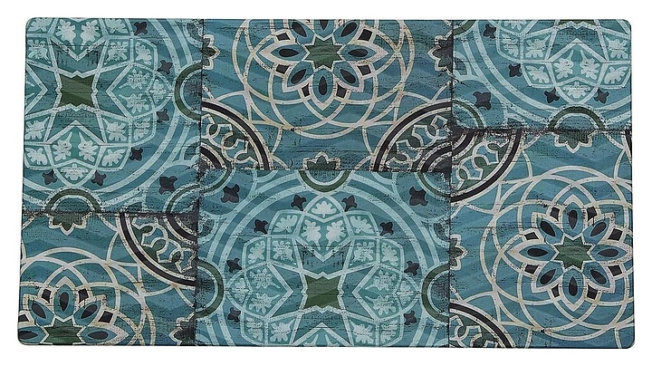 Блюдо сервировочное P.L. Proff Cuisine 541307B-TAI Damask Blue 32,5х17,6х1,8 см (меламин) прямоугольное