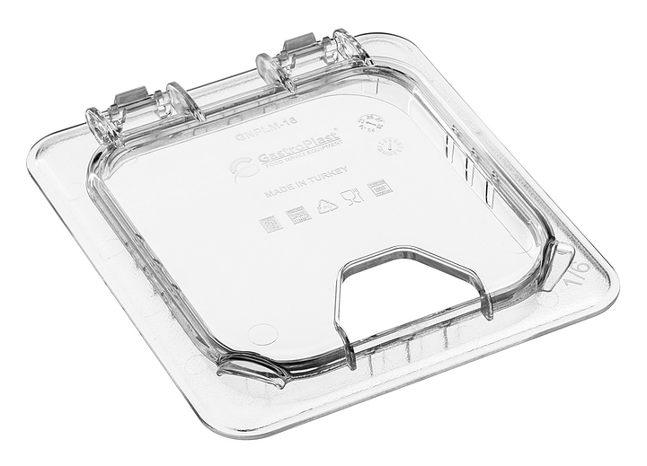 Крышка для гастроемкости Gastroplast 79520 GN 1/6 (176х162 мм) поликарбонат, прозрачная