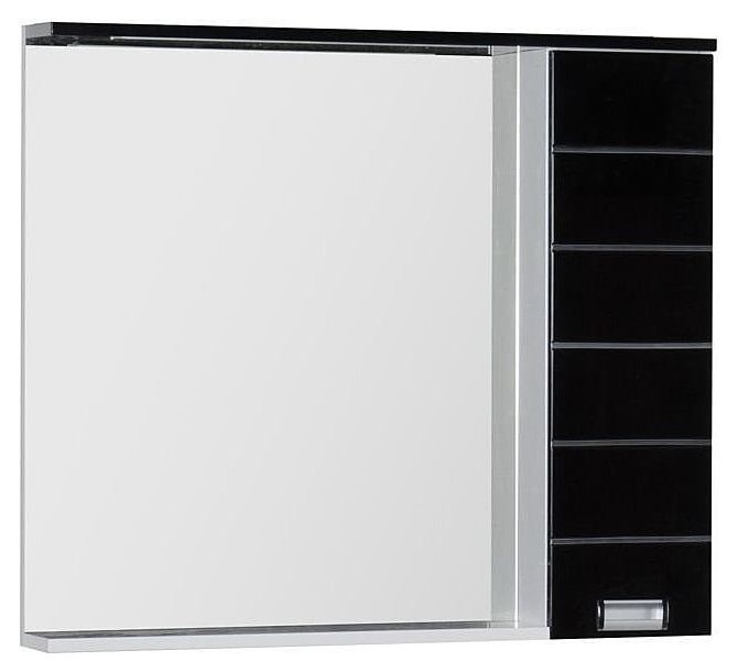 Зеркало Aquanet Доминика 100 LED черное