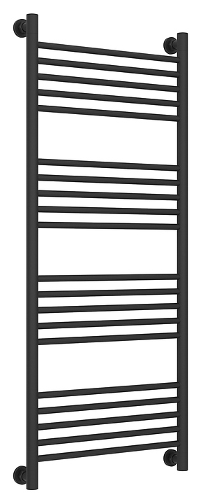 Полотенцесушитель водяной Сунержа Богема+ 120x50 см с прямой перемычкой, темный титан муар