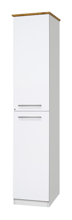 Шкаф-пенал Misty Респект-35 37х175 см, с бельевой корзиной, правый, белый, дуб артизан