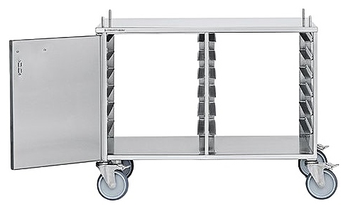 Подставка под пароконвектомат Convotherm 3251556 Maxx Pro BAKE 6.10 / 10.10 (2х7 уровней EN) закрытая с 2 сторон с 1 дверью, на колесах