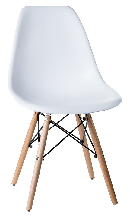 Стул обеденный DOBRIN 638PP-LMZL DSW (белый, светлый бук)