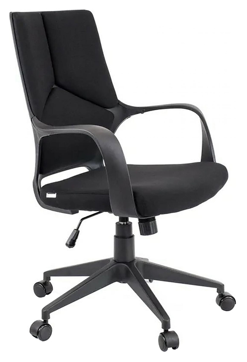 Кресло операторское Everprof Trio Black LB T ткань, черное
