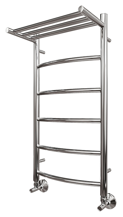 Полотенцесушитель водяной Point Афина PN04158P П5 500x800 с полкой, хром