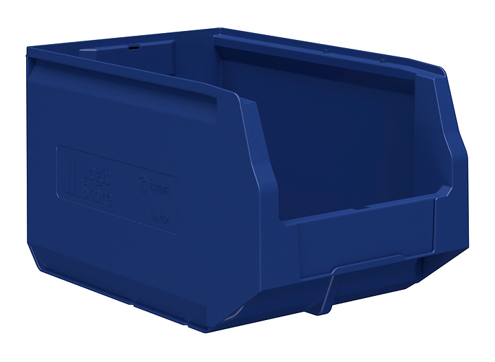 Контейнер iPlast Logic Store 350x225x200 мм с отверстиями для перегородки, синий