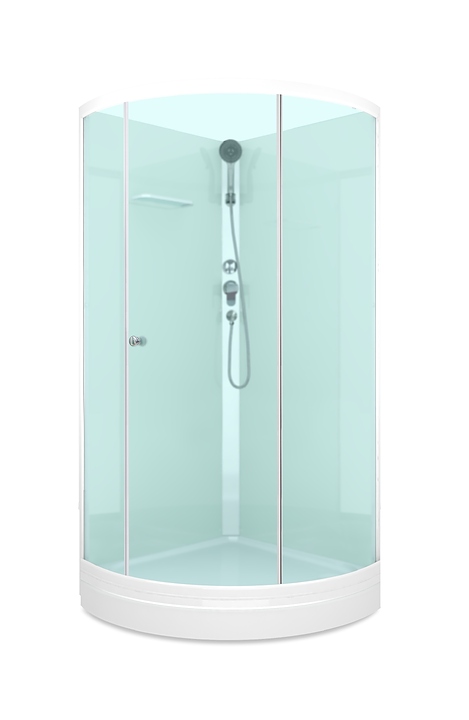 Душевая кабина без крыши Domani-Spa Simple 99 Eco DS01ESm99LWM00 90х90 см