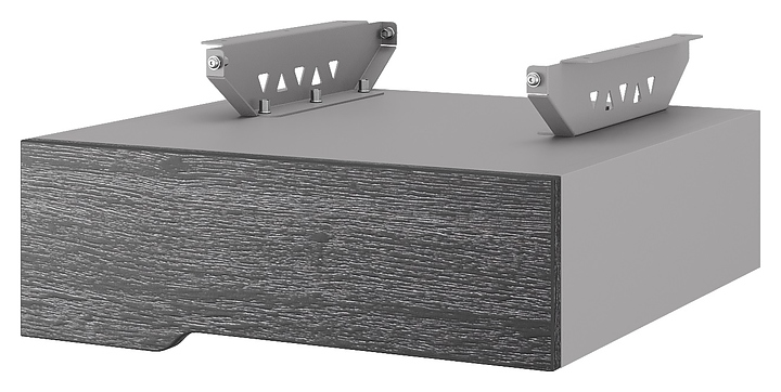 Тумба подвесная КОБОР T-1 aluminum/glazed