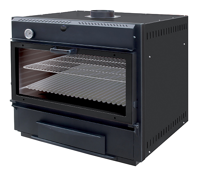 Печь на древесном топливе Vortmax CHO 45 LUX черная