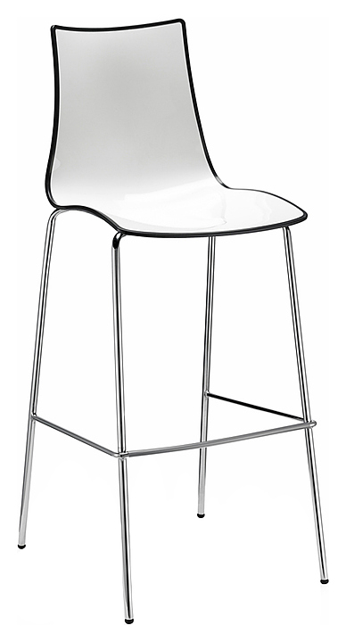 Стул барный SCAB Zebra Bicolor 2560 214
