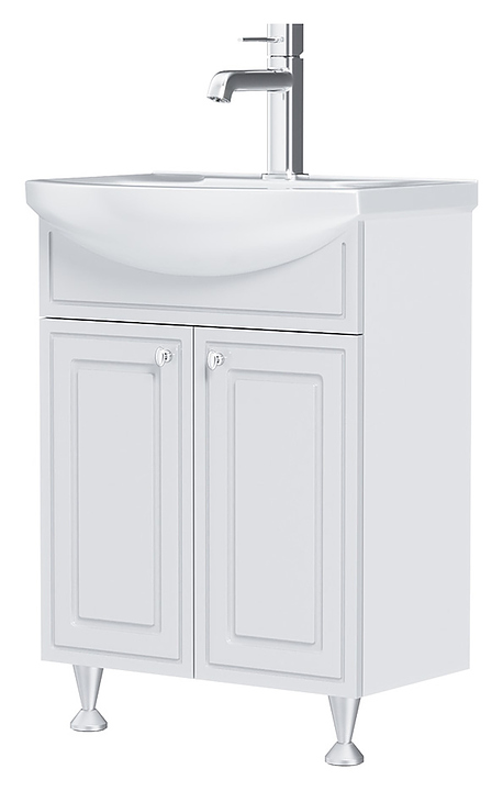 Тумба с раковиной Damixa Palace One M41-FSX0601WG-WCC060 60х85 см, белая