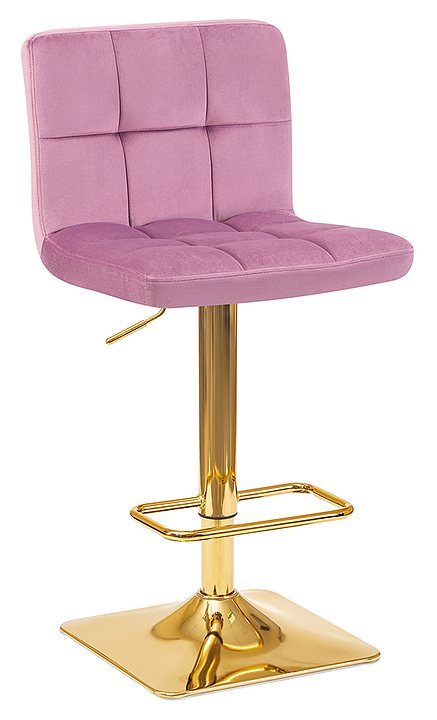 Стул барный DOBRIN 5016-LM-N GOLDIE (пудрово-сиреневый, золото) 2 шт.