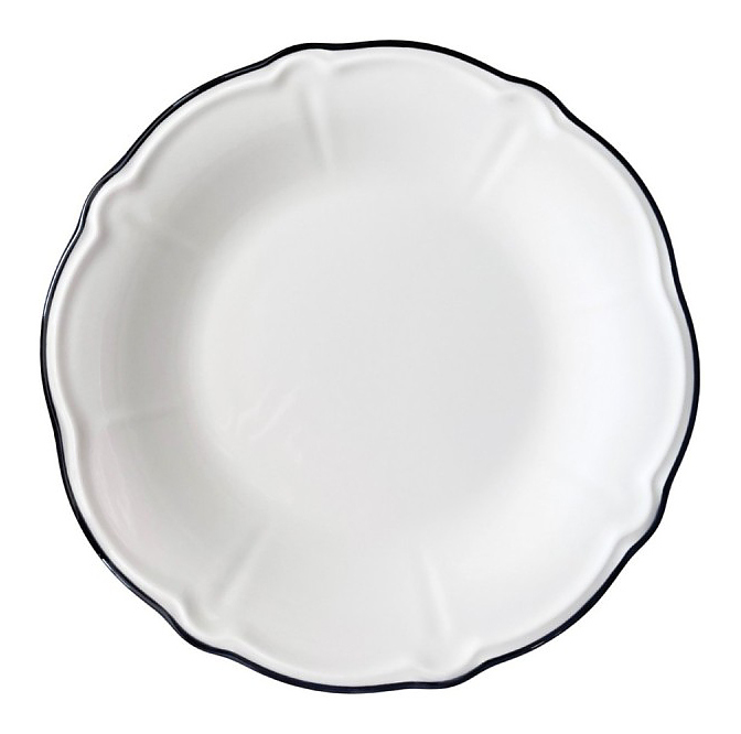 Тарелка основная ID Fine Line Black FLY26DZ10RIM 26 см