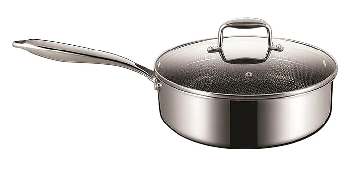 Сотейник P.L. Proff Cuisine New Kitchen Honeycombs 81280245 1.7 л d 20 см h 6 см нержавеющая сталь, индукция