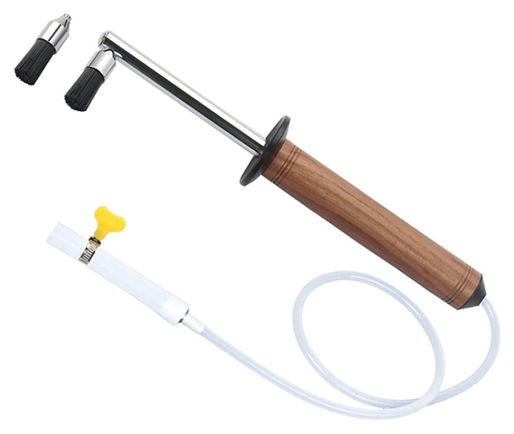 Щетка паровая для чистки кофейного оборудования P.L. Barbossa D000648 l=29 см с деревянной рукояткой