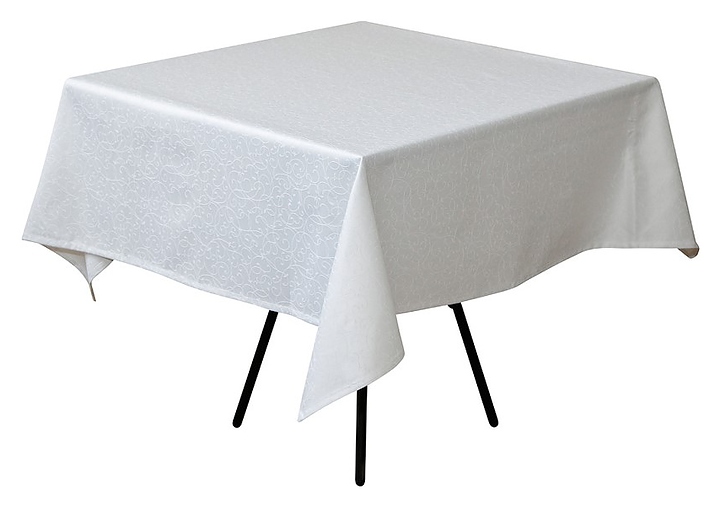 Скатерть Клен Ричард 08С6-КВ 1812/010101 145х195 см белая ажур