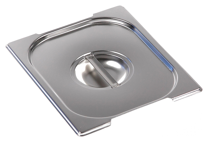 Крышка для гастроемкости Rosso A812-L2N GN 1/2 (325х265 мм) с отверстиями под ручки нерж. сталь