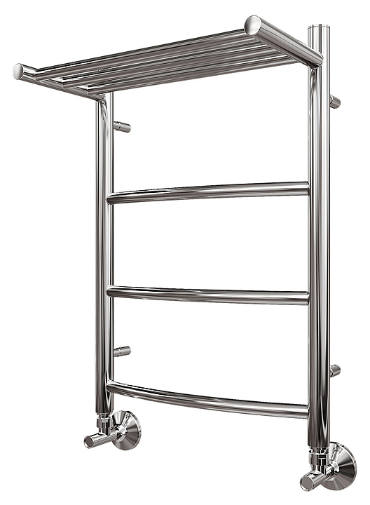 Полотенцесушитель водяной Point Афина PN04156P П3 500x600 с полкой, хром