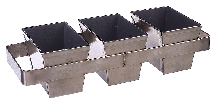 Форма хлебная ЦПО №12 70х150х70 мм 6-секционная