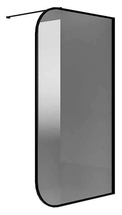 Перегородка душевая Niagara Nova NG-689-90TBLACK 90х200 см, профиль черный матовый