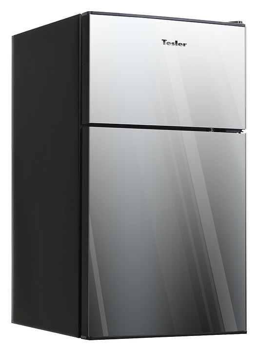 Двухкамерный холодильник TESLER RCT-100 MIRROR 95 л, зеркальный