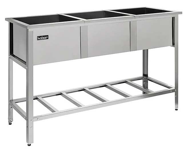 Ванна моечная КОБОР ВМС/3-145/53/430