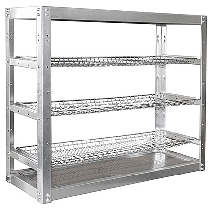 Стеллаж для стаканов ПищТех Стандарт СКСН-3КС-М