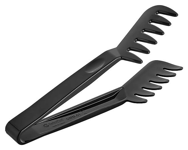 Щипцы для спагетти Gastroplast GMM-01 l=22 см (поликарбонат) черные