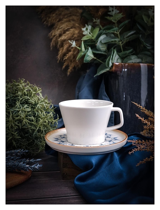 Чашка чайная Porland Pioli Reflect 329820 PL 225 мл (фарфор)