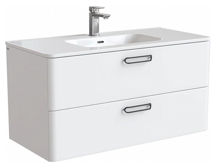 Тумба с раковиной IDDIS Brick BRI10W1i95K 100 см подвесная