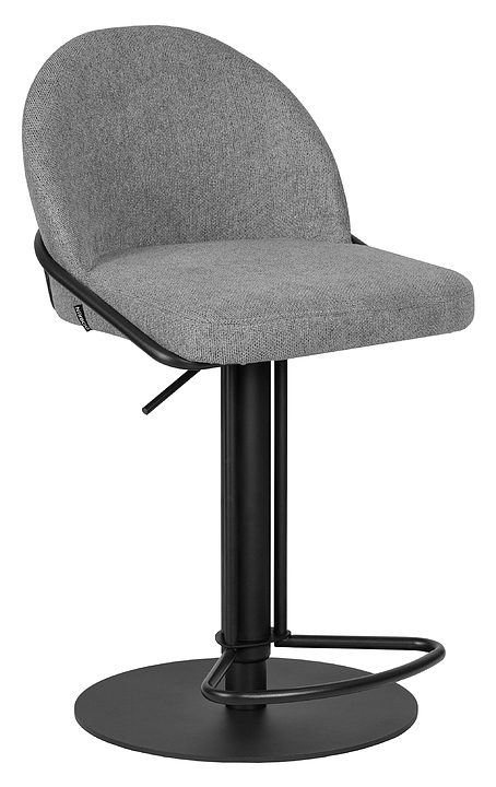 Стул барный DOBRIN 1620-LMN OLIVER (серый, черный)