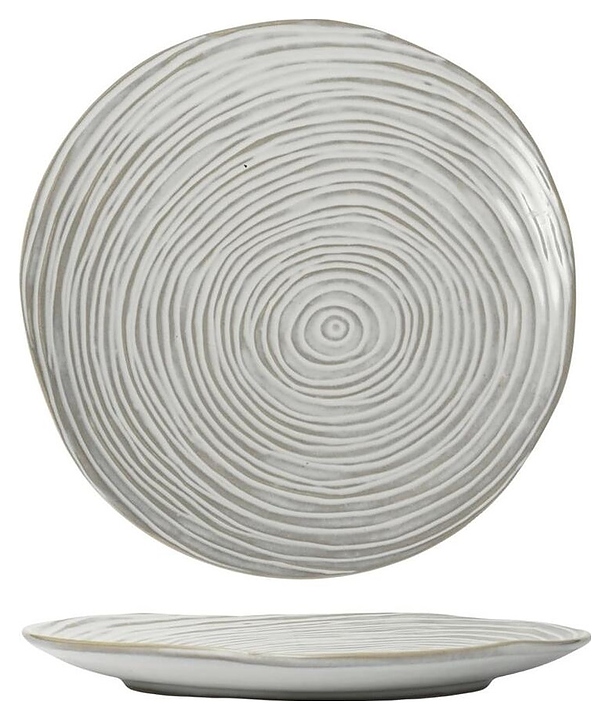 Тарелка P.L. Proff Cuisine Gray Whirlpool Frutti di Mare QB23156001 d=20,5 см h=2,5 см (керамика)