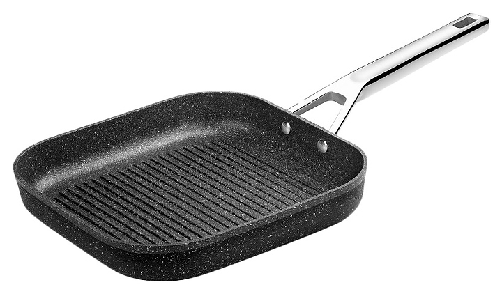 Сковорода BRA&Monix M741230 Mineral 3 л 28х28 см h=4,5 см (алюминий с антипригарным покрытием) рифленая