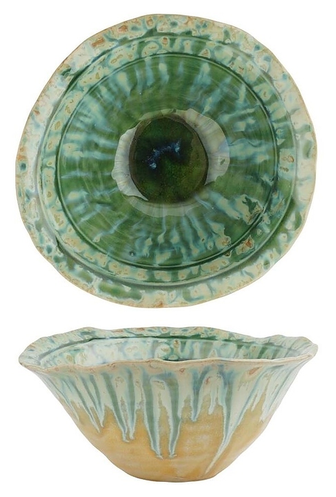 Салатник P.L. Proff Cuisine Green Flower Frutti di Mare P.L. [1] QB23152005 17,5 см